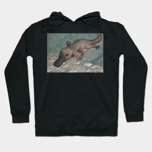 Platypus swimming Hoodie